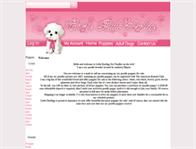 Tablet Screenshot of littledarlingtoypoodles.com